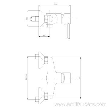 Shower bathtub faucet spouts tap set